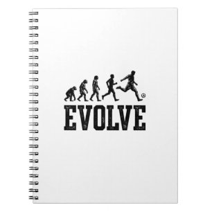 Soccer Evolution Vintage Vector Shirt Design_1 Notebook
