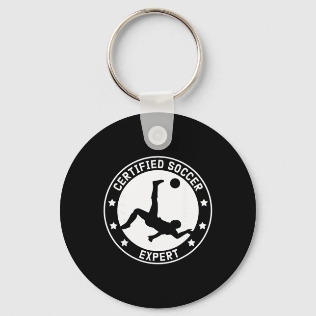 Soccer Expert Soccer Player  Keychain (Front)