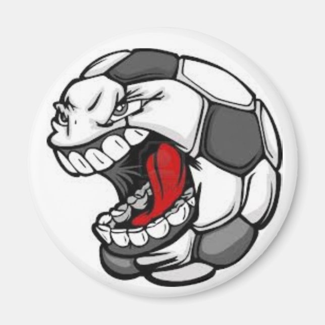 soccer face magnet (Front)