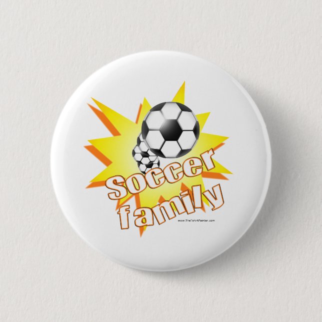 Soccer Family 2 Inch Round Button (Front)