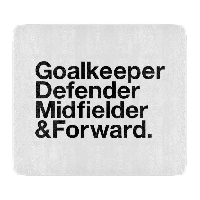SOCCER Fan Cutting Board (Front)