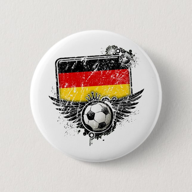 Soccer fan Germany 2 Inch Round Button (Front)
