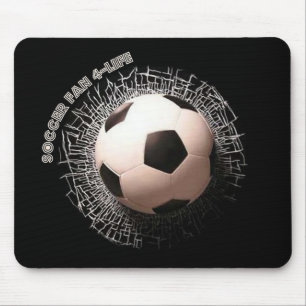 Soccer Fan Soccer Ball Pattern Mouse Pad