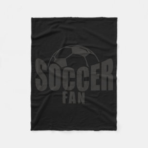 Soccer Fan T Shirt Fleece Blanket