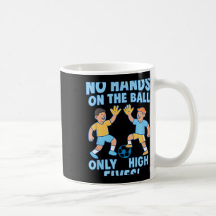 Soccer Fans High Fives Team Spirit Graphic Design Coffee Mug