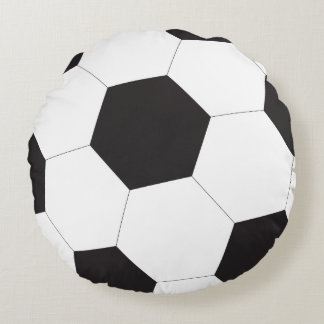 Soccer Fans Round Pillow