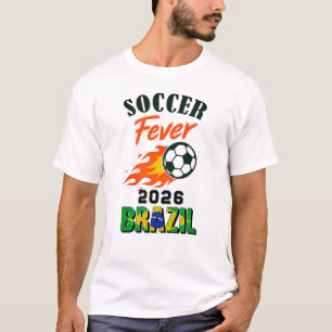 SOCCER Fever 2026 Brazil Fan Gear Limited Edition T-Shirt