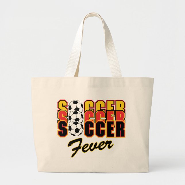 Soccer Fever Large Tote Bag (Front)