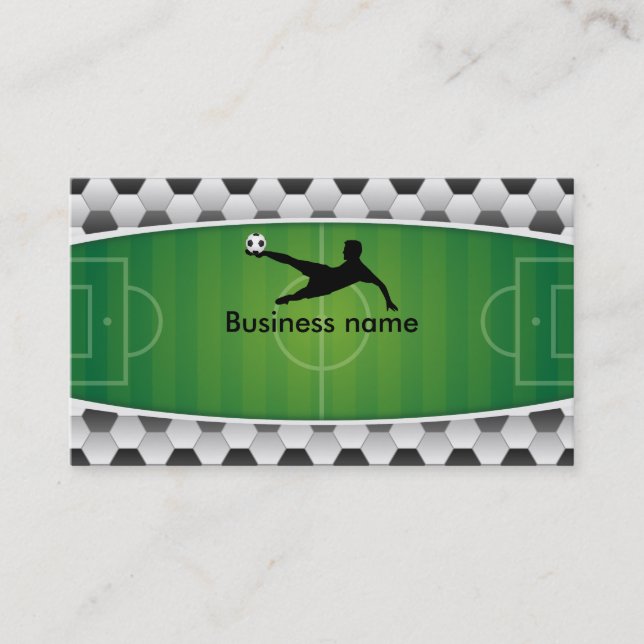 Soccer field business card (Front)