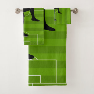 Soccer Field Design Towel Set
