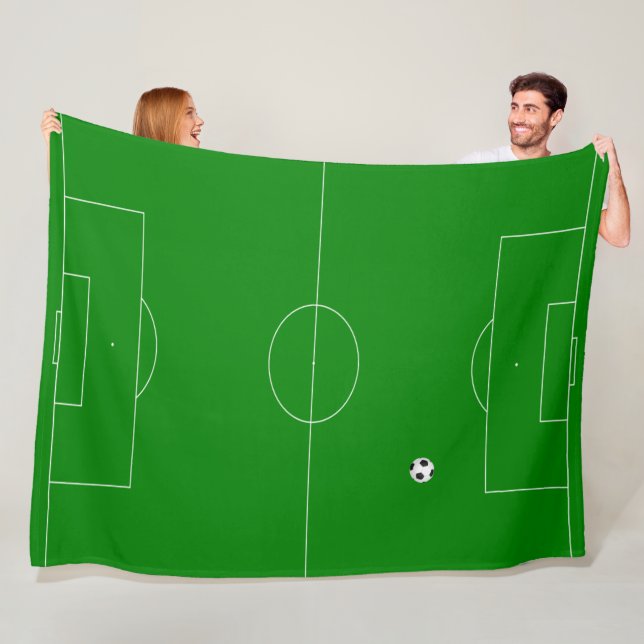 Soccer field fleece blanket (In Situ)