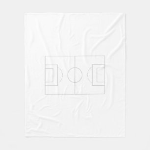 soccer field fleece blanket