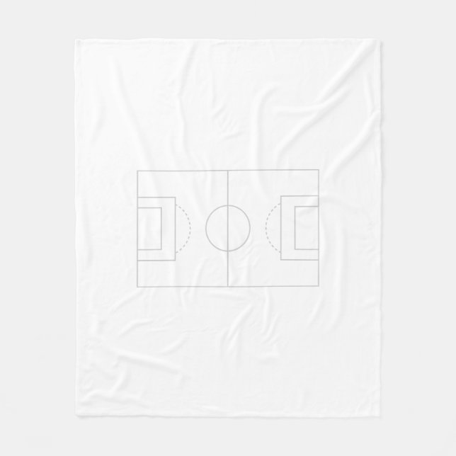 soccer field fleece blanket (Front)