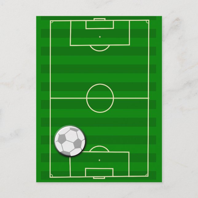 Soccer Field Football Postcard (Front)