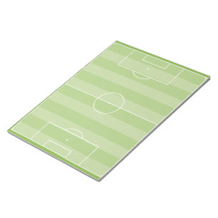 Soccer field notepad