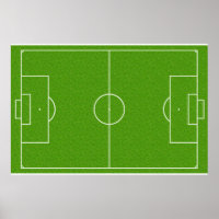 Soccer Field Pattern on Grass