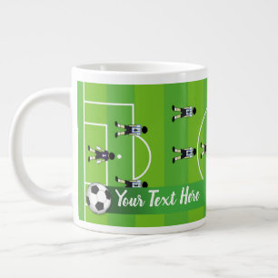 Soccer Field & Team Large Coffee Mug