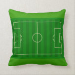 Soccer Field Throw Pillow<br><div class="desc">Soccer Field Pillow. Amaze your friends with this cool soccer field pillow. This great green soccer field is fully customizable,  add your texts and image(s)! A great soccer gift for the upcoming soccer championship football fan!</div>