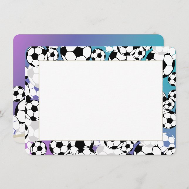 Soccer Flat Card Thank You (Front/Back)