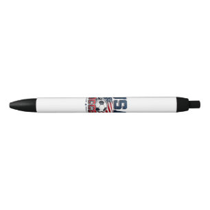Soccer Football 2026 USA Black Ink Pen
