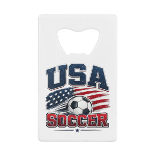 Soccer Football 2026 USA Credit Card Bottle Opener