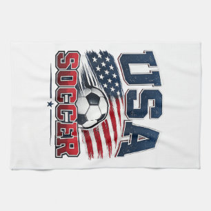 Soccer Football 2026 USA Kitchen Towel