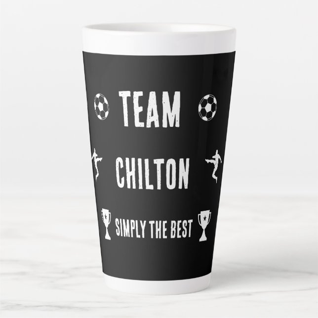 Soccer Football Accessories Latte Mug (Front)
