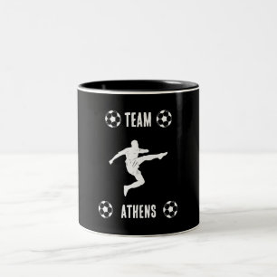 Soccer Football Apparel Two-Tone Coffee Mug