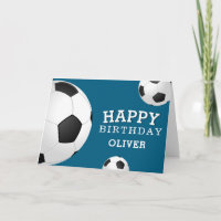 Soccer Football Balls Sports Happy Birthday Kids