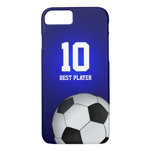 Soccer | Football Best Player Number Case-Mate iPhone Case (Back)