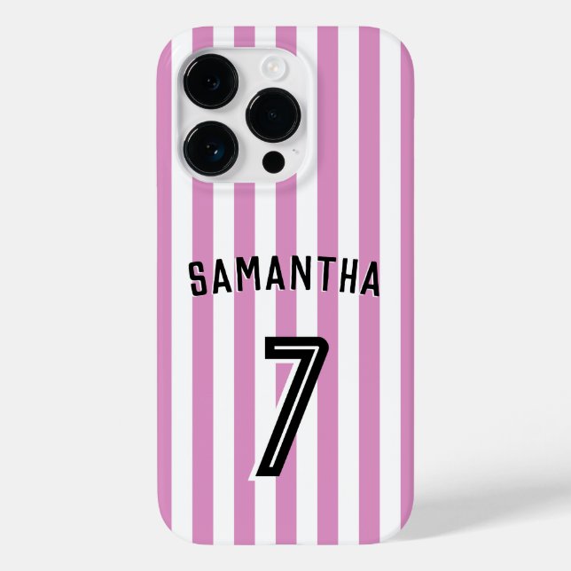 Soccer Football Boy Custom Player & Number Case-Mate iPhone Case (Back)