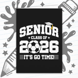 Soccer Football Class 2026 Graduation Senior 2026 Card