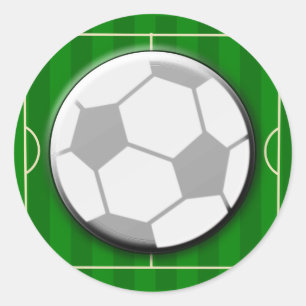 Soccer Football Classic Round Sticker