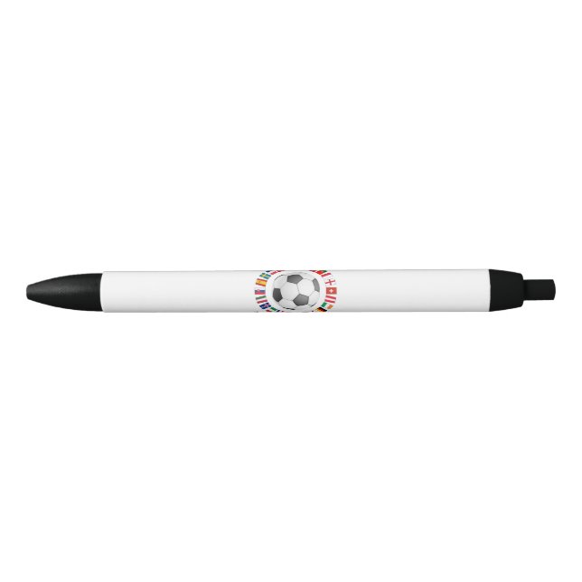 Soccer Football European Championship 2016 Black Ink Pen (Front)