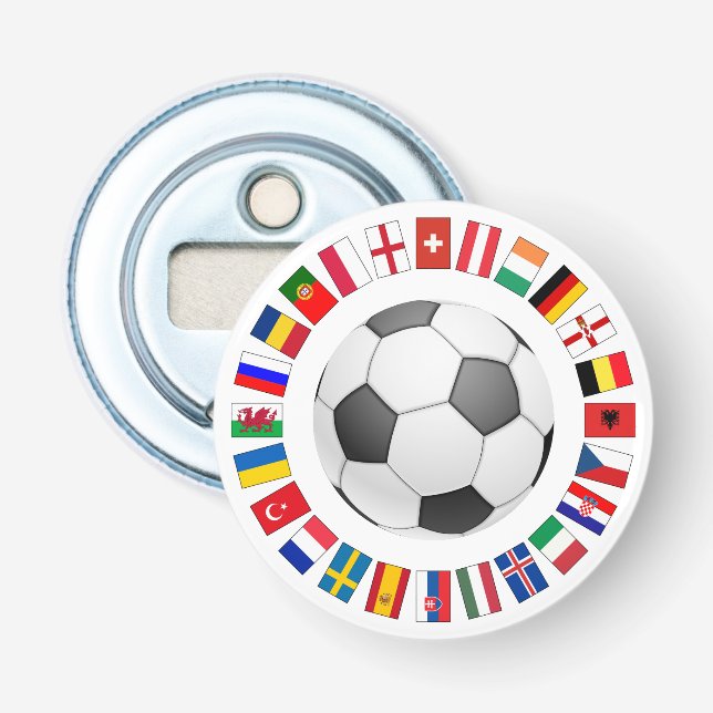 Soccer Football European Championship 2016 Bottle Opener (Front)