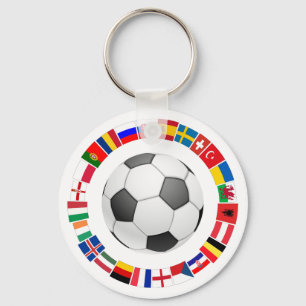 Soccer Football European Championship 2016 Keychain