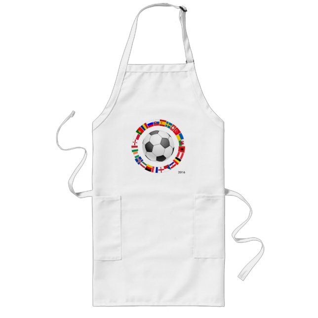 Soccer Football European Championship 2016 Long Apron (Front)