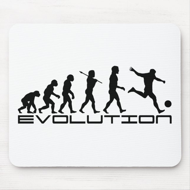 Soccer Football Futbol Sport Evolution Art Mouse Pad (Front)