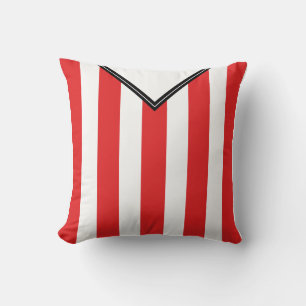 Soccer Football Jersey Name Number Template Throw Pillow