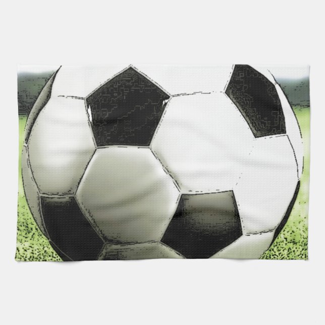 Soccer - Football Kitchen Towel (Horizontal)