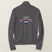 Soccer Football  Netherlands Custom Date Embroidered Jacket (Design Back)
