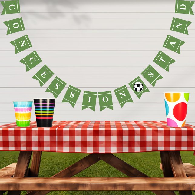 Soccer Football Party Concession Stand Bunting Flags (Creator Uploaded)