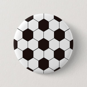 Soccer   Football pattern 2 Inch Round Button