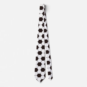 Soccer   Football pattern Customisable   Own name Tie