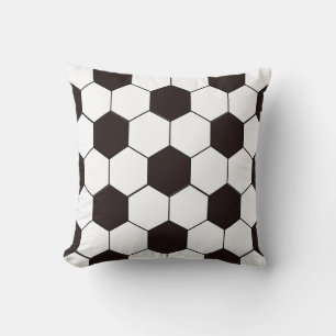 Soccer   Football pattern Throw Pillow