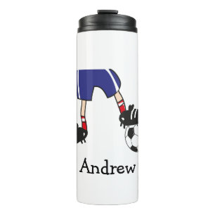 Soccer Football Player Cartoon Personalized Thermal Tumbler