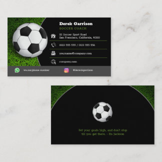 Soccer | Football Sports Coach Business Card