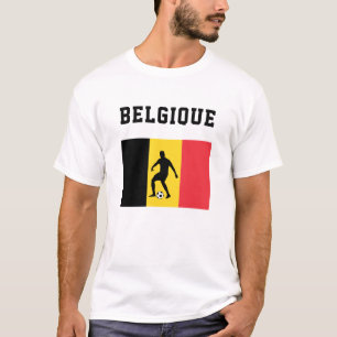 Soccer Football Sports Fan Belgium Belgian Flag T-Shirt