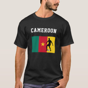 Soccer Football Sports Fan Cameroon Flag T-Shirt