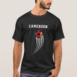 Soccer Football Sports Fan Cameroon Flag T-Shirt